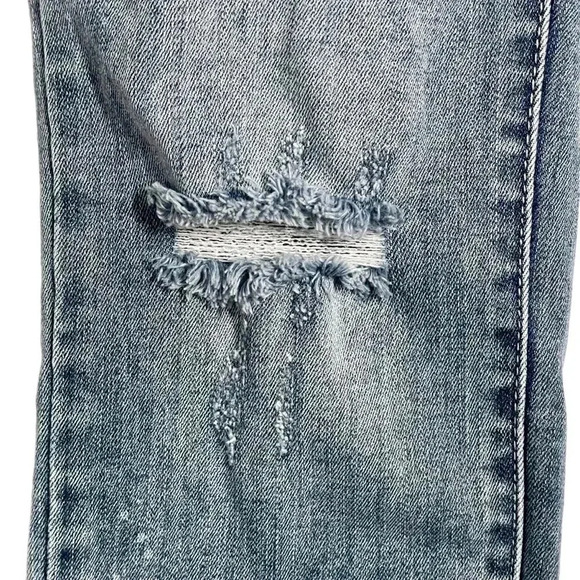 Judy Blue Relaxed Fit Distressed Jeans Mid Rise Med Blue Wash Denim Women Sz 28 - Picture 6 of 10